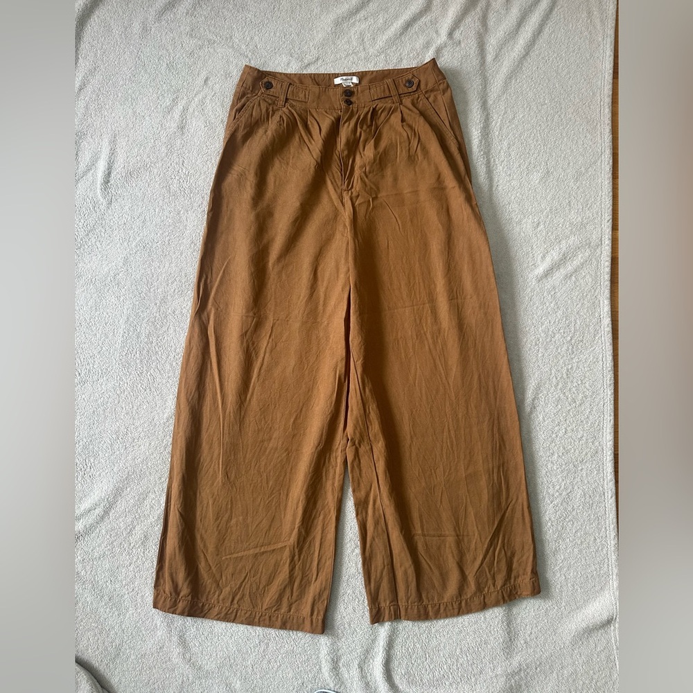 Madewell Brown/tan Wide-Leg Pants